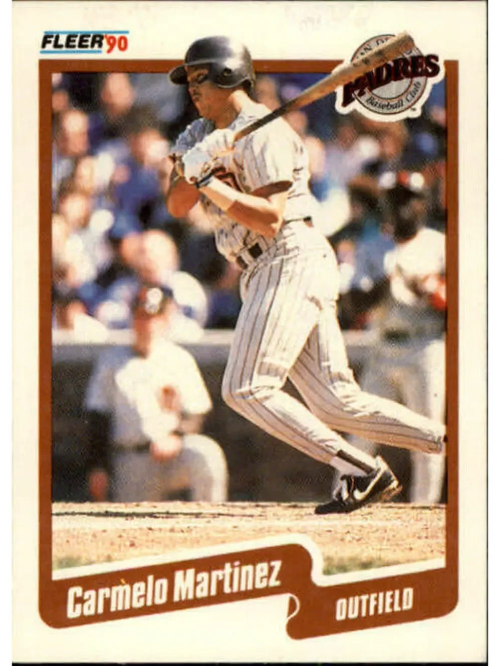 1990 Carmelo Martinez Fleer Baseball Card #162
